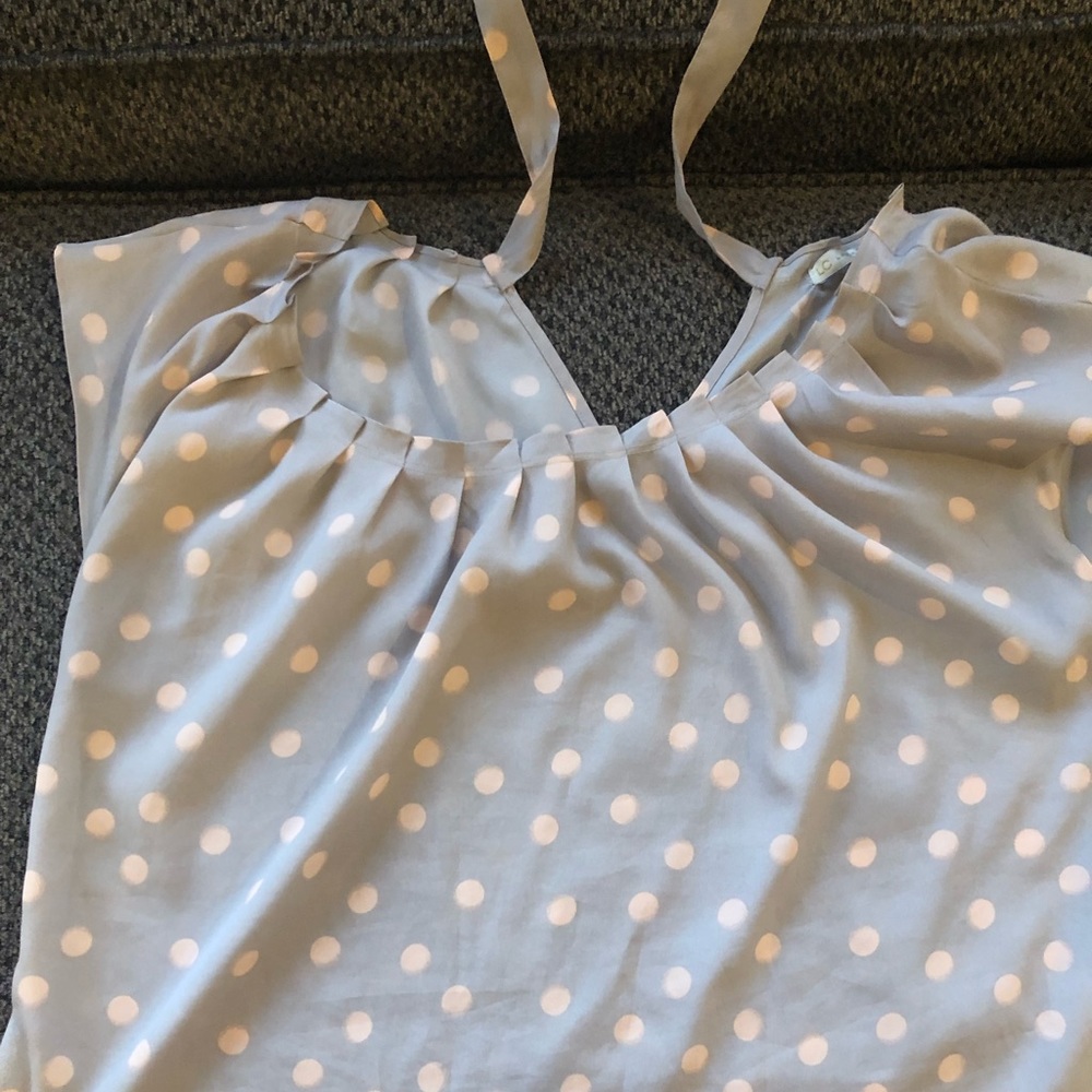 Lauren Conrad large polkadot shirt